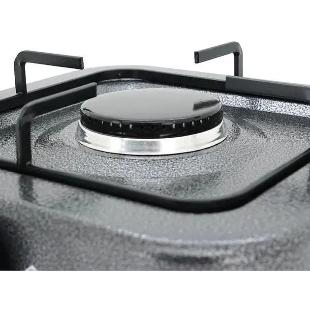Газова плита одноконфоркова кухонна Domotec MS 6601 настільна Сіра - фото 3