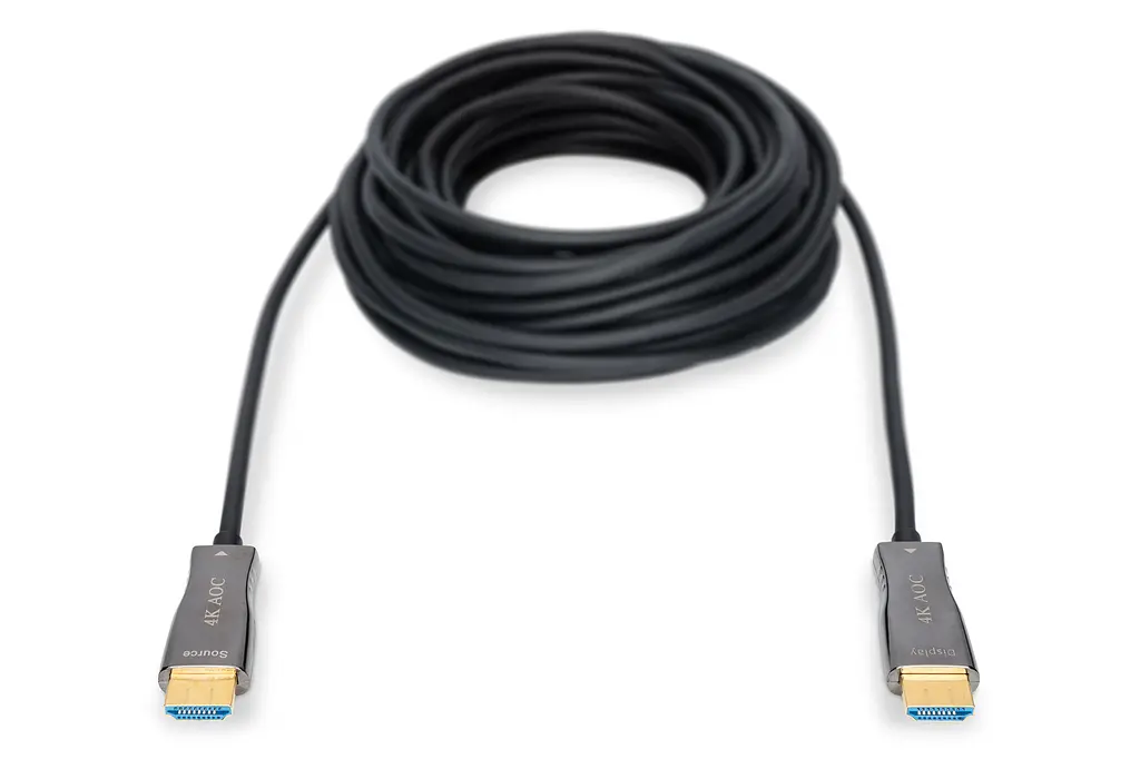 Гібридний оптоволоконний Кабель DIGITUS HDMI 2.0 4K AOC 10m Black - фото 3