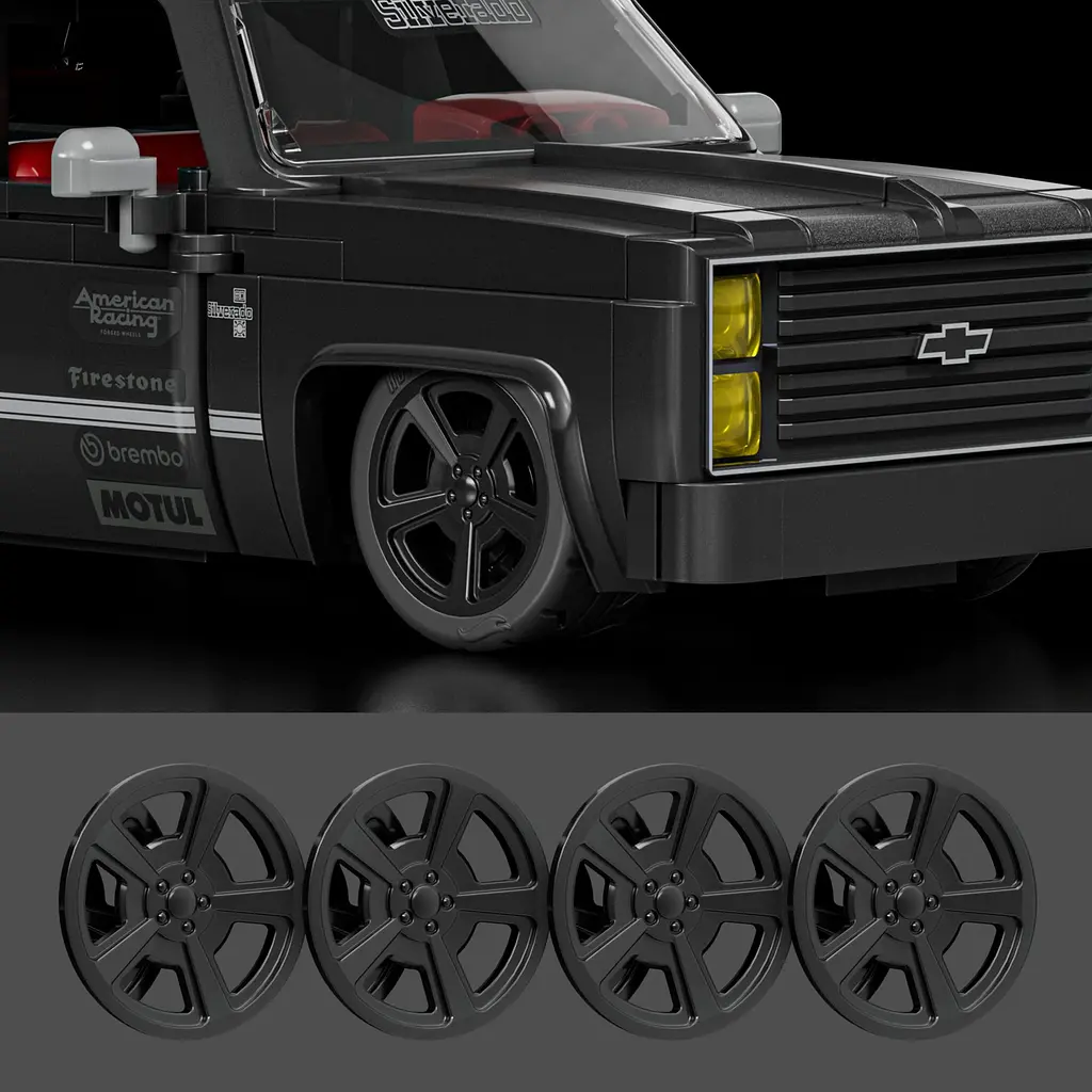 Машинка-конструктор Mattel Brick Shop Chevy '83 Silverado серії Speed (JKG42) - фото 8
