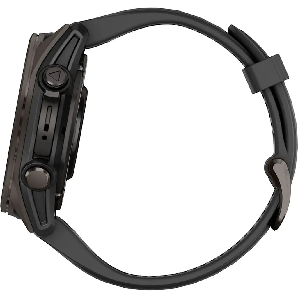 Смарт-годинник Garmin Fenix 8 AMOLED Sapphire 43mm Carbon Gray DLC Titanium with Black/Pebble Gray Silicone Band (010-02903-21) [115064] - фото 4