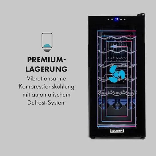 Винний холодильник Klarstein Shiraz 18 Uno (10035026) - фото 8
