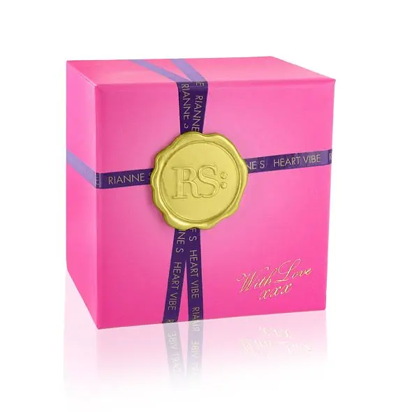 Вібратор-сердечко Rianne S: Heart Vibe Rose, 10 режимів, медичний силікон, подарункове паковання - фото 3