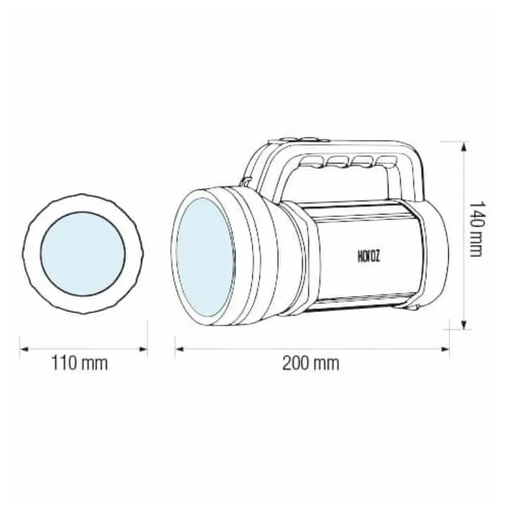 Ліхтарик світлодіодний ручний Horoz Electric RAUL-5 5W - фото 2