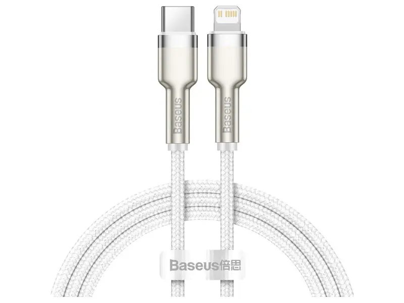 Кабель BASEUS USB Type-C - Lightning 1m White (CATLJK-A02)