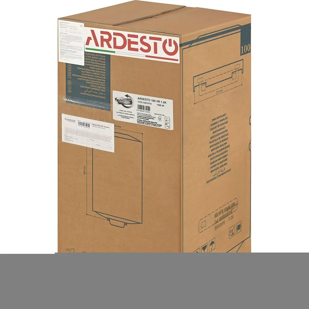 Бойлер Ardesto NEU NTS 100 V 1.5K EU2 (4015007) [134333] - фото 10
