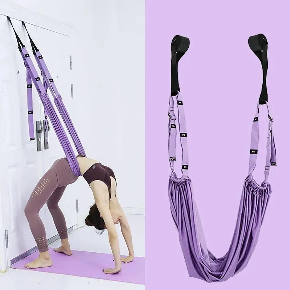 Гойдалка гамак  підвісний Good Idea Athlanta Yoga Rope для флай йоги та пілатесу Фіолетовий - фото 4