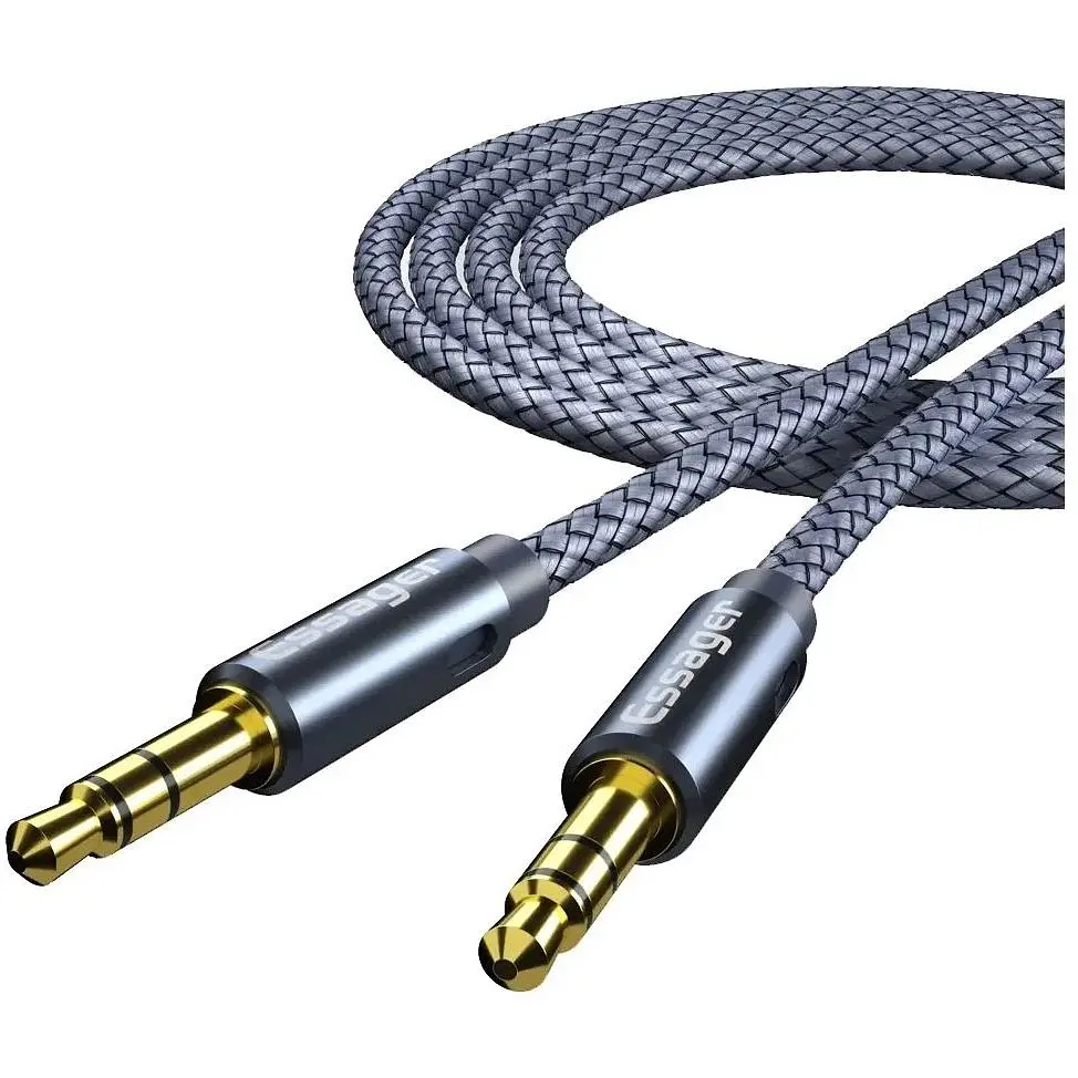 Кабель мультимедійний 3.5mm M to 3.5mm M 3.0m gray Essager (EYP35-DYC0G)