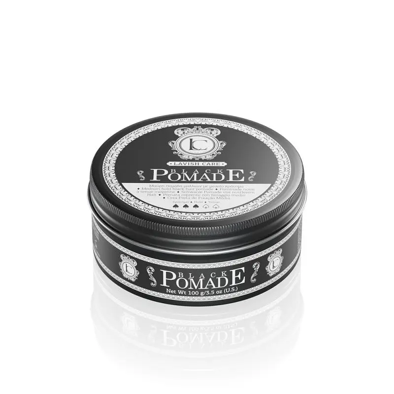 Помада для стайлінгу волосся LAVISH CARE BLACK POMADE чорна середньої фіксації, 100 мл - фото 2