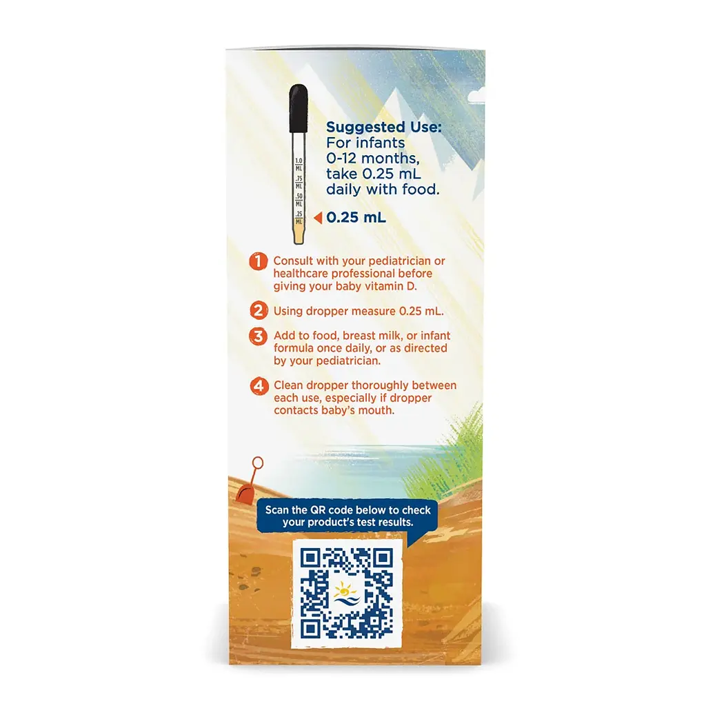 Вітамін D3 Nordic Naturals (Baby's Liquid) - 22,5 мл - фото 3