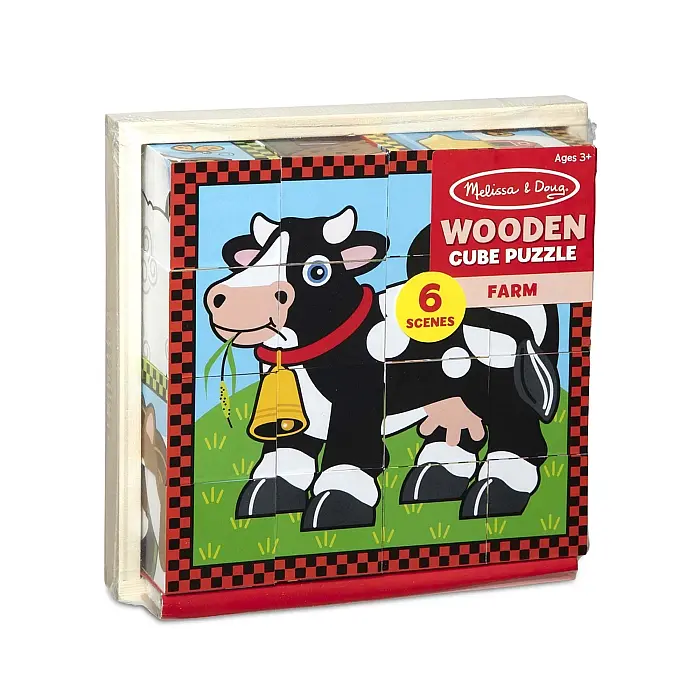 Кубики Melissa&Doug Ферма 16 елементів (MD775) - фото 7
