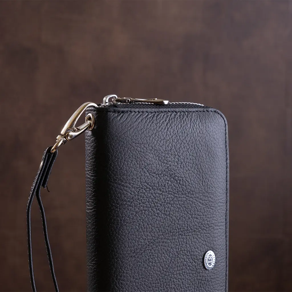 Мужской кожаный кошелек (ST45) ST Leather 10х20х3 см acs0015171 - фото 7