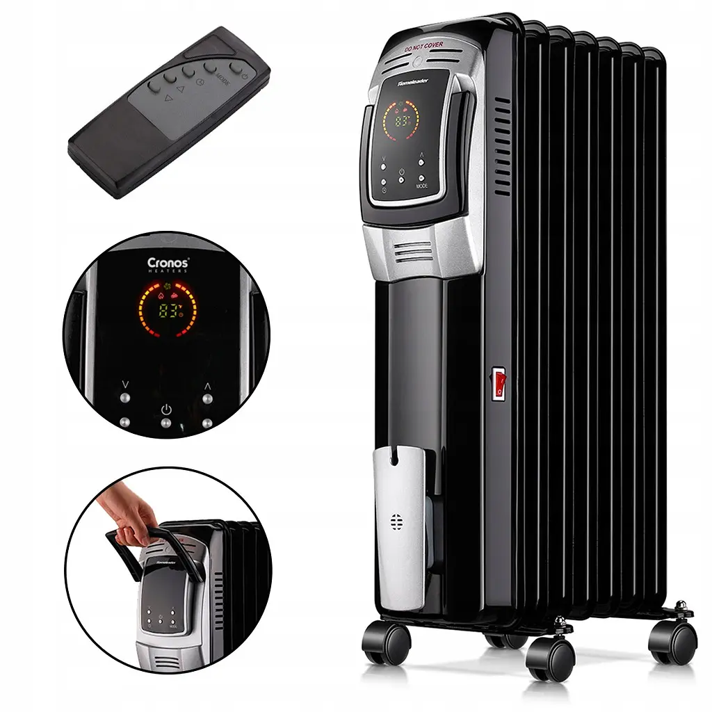 Масляный обогреватель Cronos Heaters радиатор 2500 Вт - фото 3