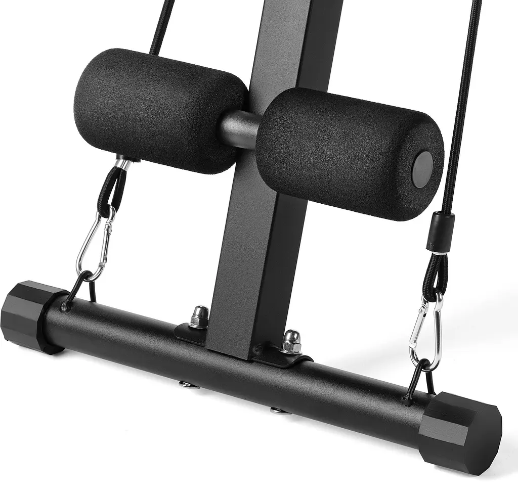 Складана регульована лава для тренувань Gymtek XL400 з еспандерами для дому - фото 8