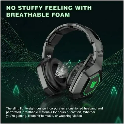 Наушники Onikuma K10 Gaming with LED 2 в 1 комбо 2.4Ghz и 3.5 mm - фото 8