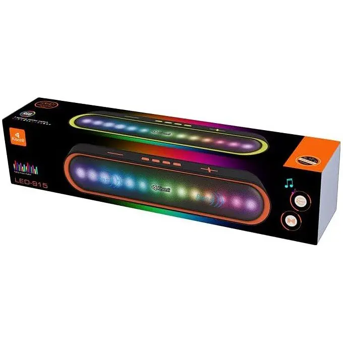 Портативна колонка ретро Kisonli LED915 Bluetooth 1200mAh 10 Вт Black - фото 6