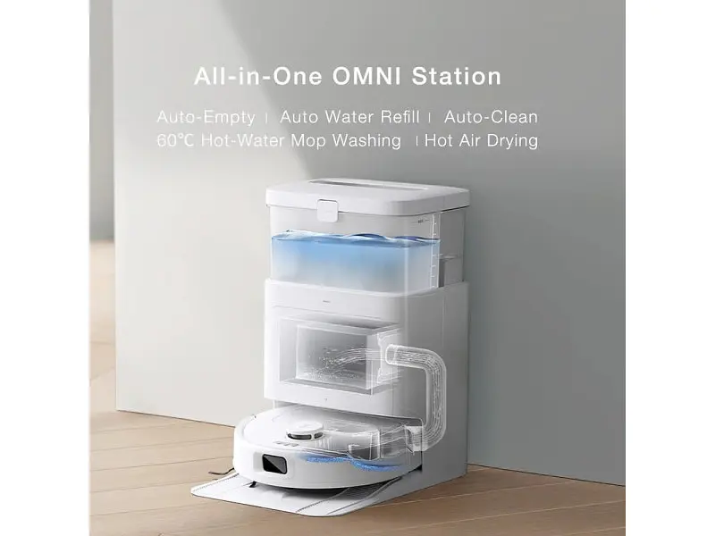 Робот-пилосос з вологим прибиранням ECOVACS Deebot N30 Pro Omni (YDLX11-1 White) - фото 9