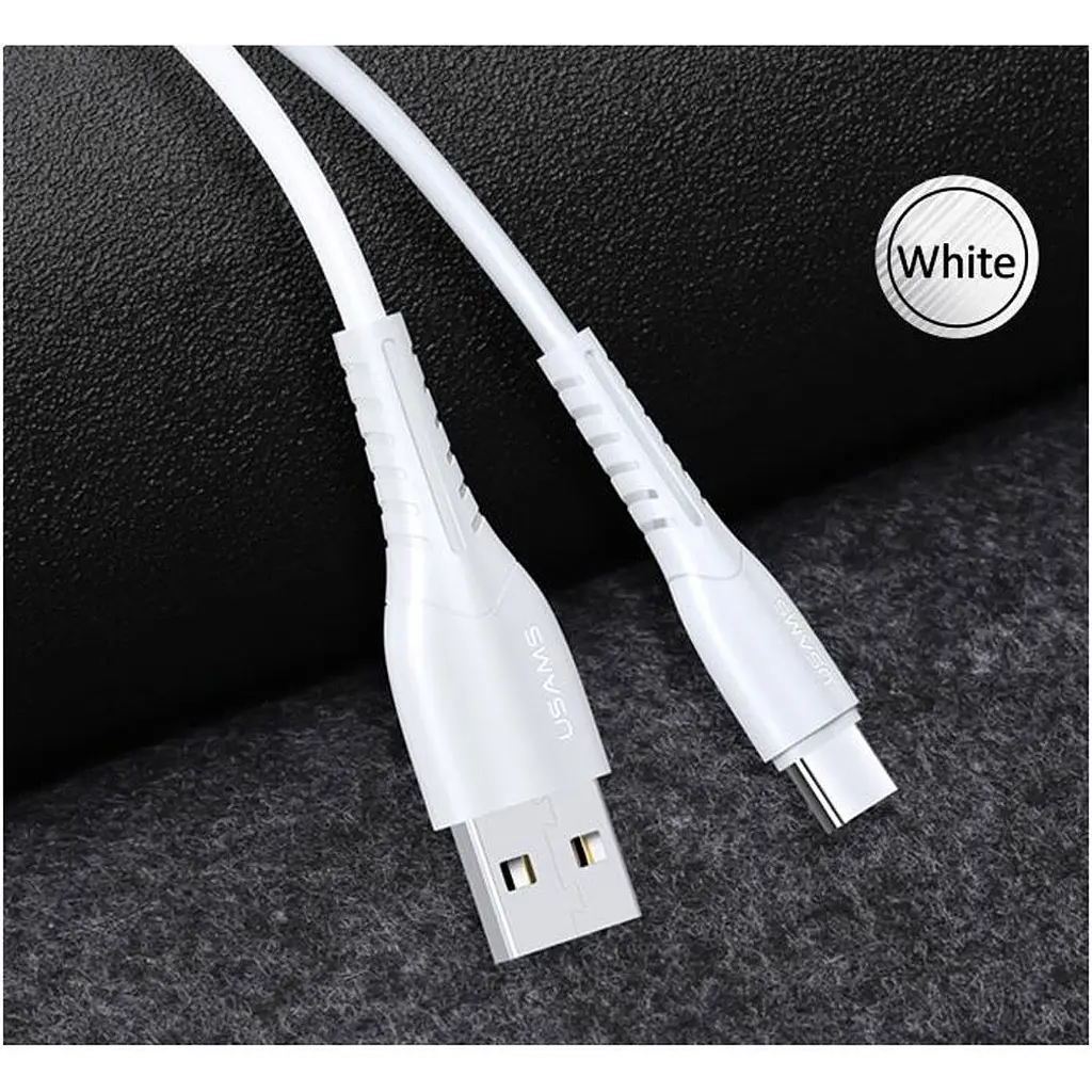 Кабель Usams U35 US-SJ366 USB-C - USB-A 2A 1m White [SJ366USB02] [70884] - фото 3