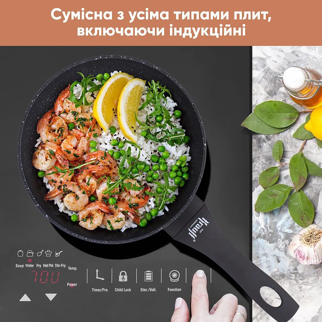 Сковорода Krauff Grand Chef з антипригарним покриттям 26 см (25-45-113) - фото 8