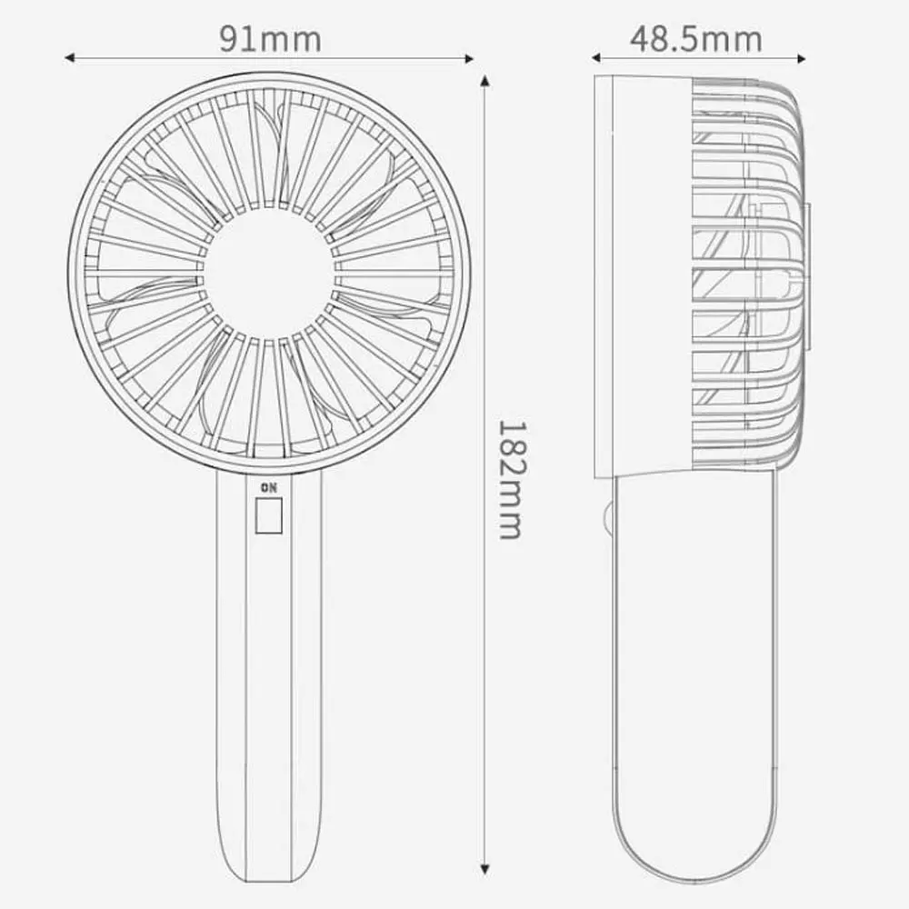 Портативний вентилятор Xiaomi VH Portable Handheld Fan (F03) Blue - фото 8