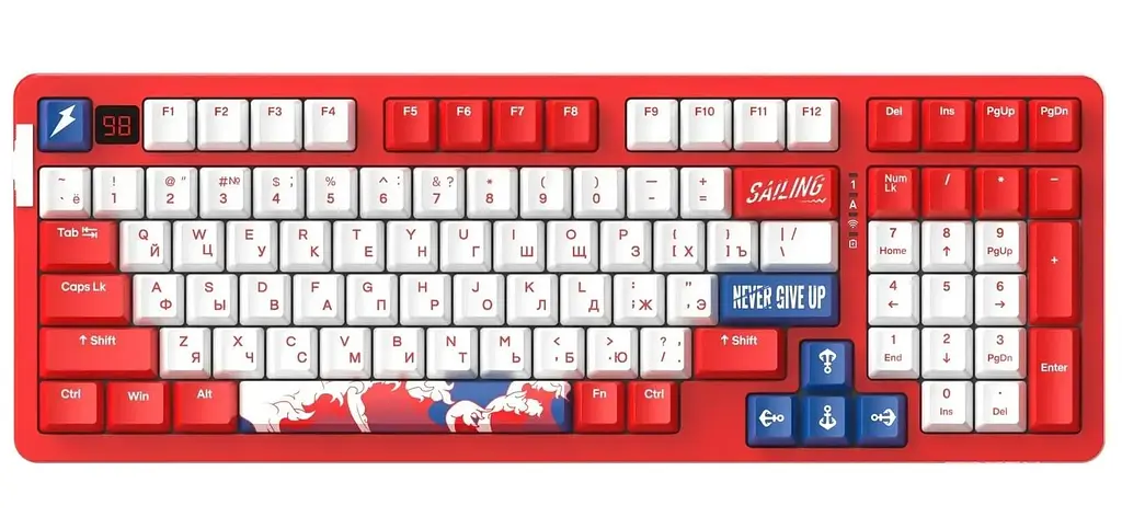 Клавіатура DAREU A98 Pro Red White (KB-A98P-RD)