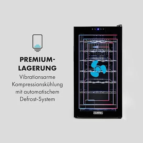 Винний холодильник Klarstein Shiraz 28 Uno 74 л (10035029) - фото 6