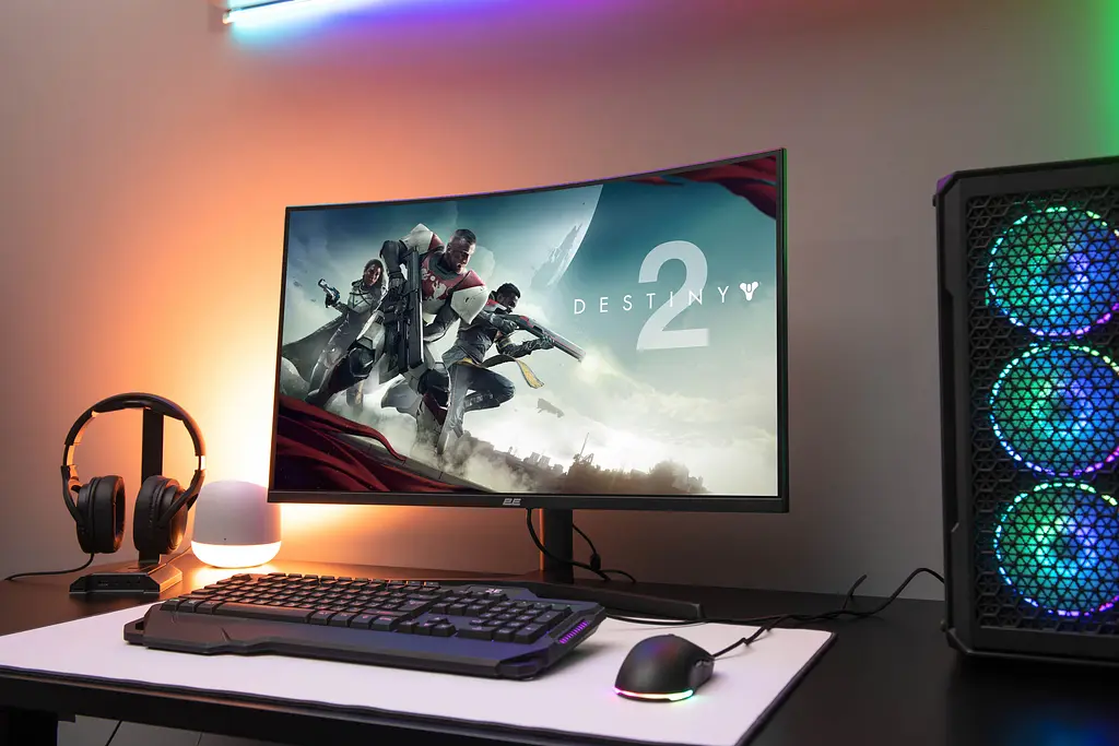 Монітор 2E Gaming 31.5" G3223B 2xHDMI DP VA 2560x1440 165Hz 1ms CURVED FreeSync HAS teh0014228 - фото 4