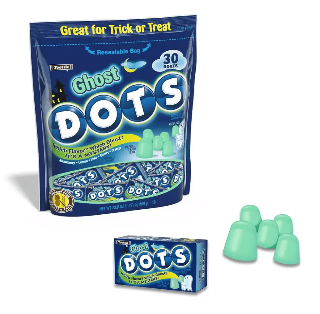 Жувальні цукерки Dots Halloween Ghost Chewy Gummy Candy 669г - фото 3