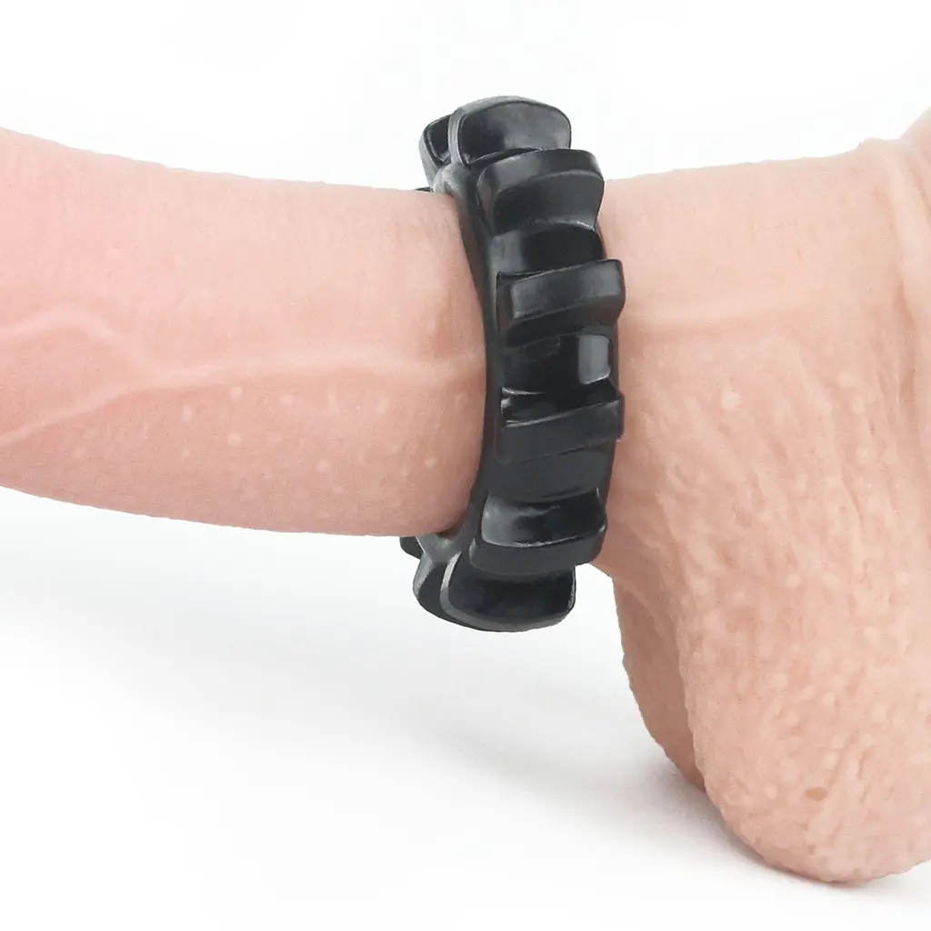 Ерекційне кільце Lovetoy Power Plus Cock Ring Series 4.5 см чорний - фото 5