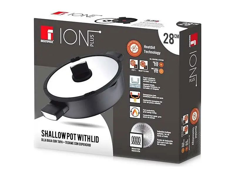 Сотейник Bergner Ion Plus 28см (BG-35913-BK) - фото 9
