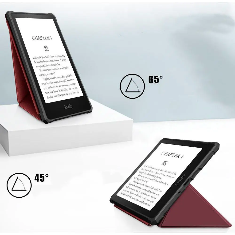 Чохол-книжка BeCover Ultra Slim Origami для Amazon Kindle Paperwhite 11th Gen 2021 Red Wine (707222) [98308] - фото 3