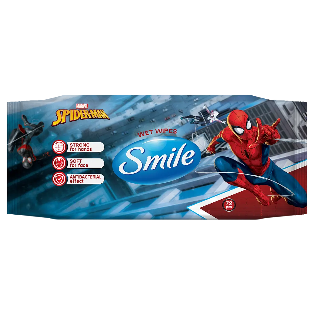 Вологі серветки Smile Antibacterial Marvel, 72 шт. - фото 2
