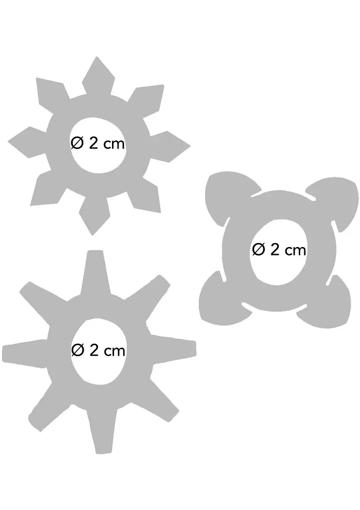 Ерекційне кільце ToyJoy Tickle C-Rings, 3шт (фіолетовий) - фото 2