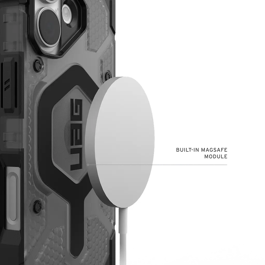 Оригінальний протиударний чохол UAG Pathfinder MagSafe для iPhone 17 Clear Ash 114553113140 - фото 10