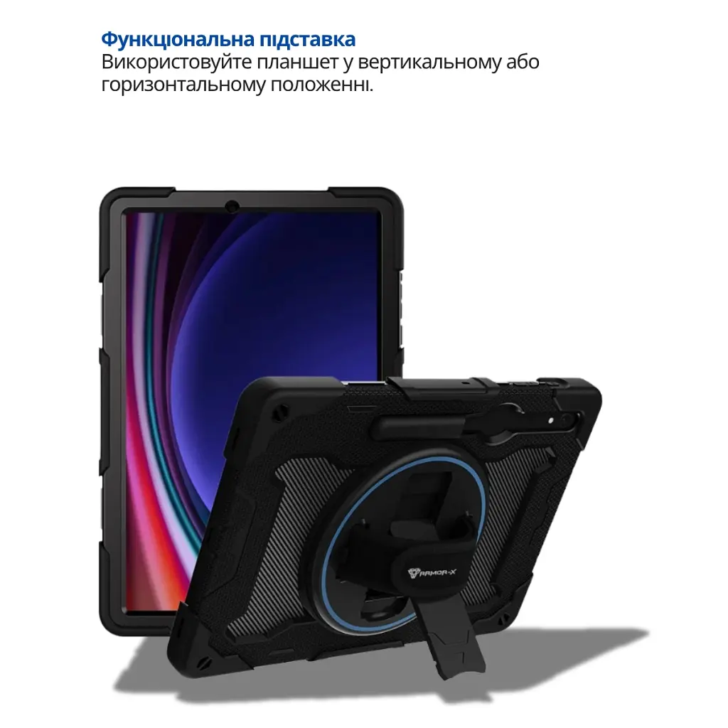 Чохол до планшета BeCover Horizontal handle Samsung Galaxy Tab S10 FE Plus (SM-X620/SM-X626) 13.1" Black (714568) - фото 3
