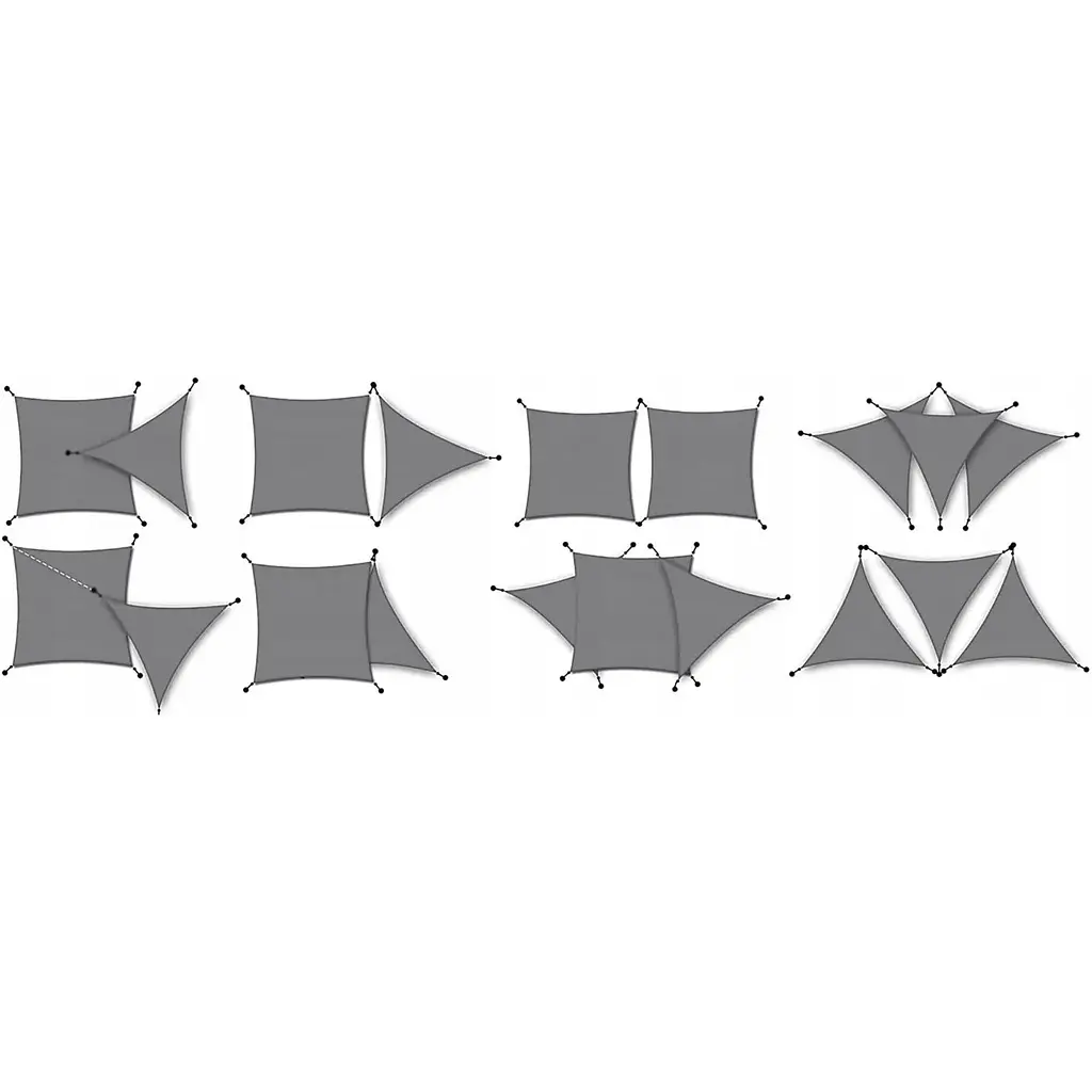 Тент-парус Jumi Garden солнцезащитный 3,6 х 3,6 х 3,6 м серый - фото 7