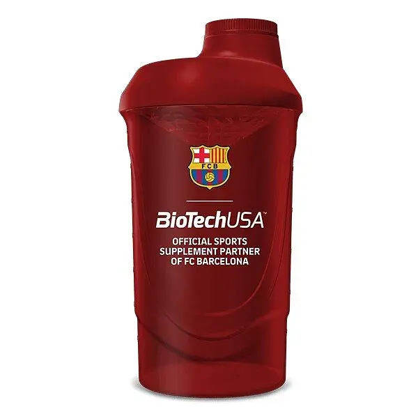 Шейкер BioTech FC Barcelona Shaker, 600 мл - Red