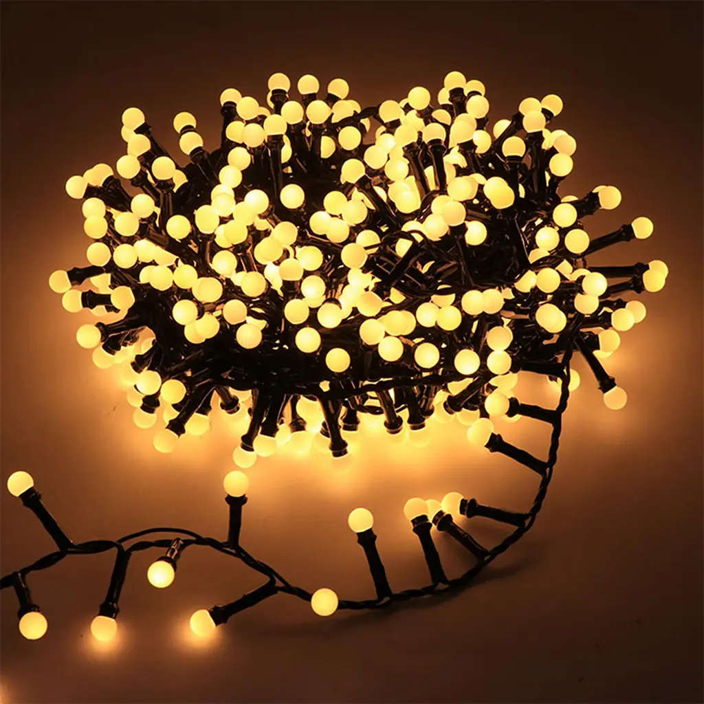 Світлодіодна гірлянда, 10 метрів, 220V, 480 leds, теплий білий (WLS-QX-DC2164W10)