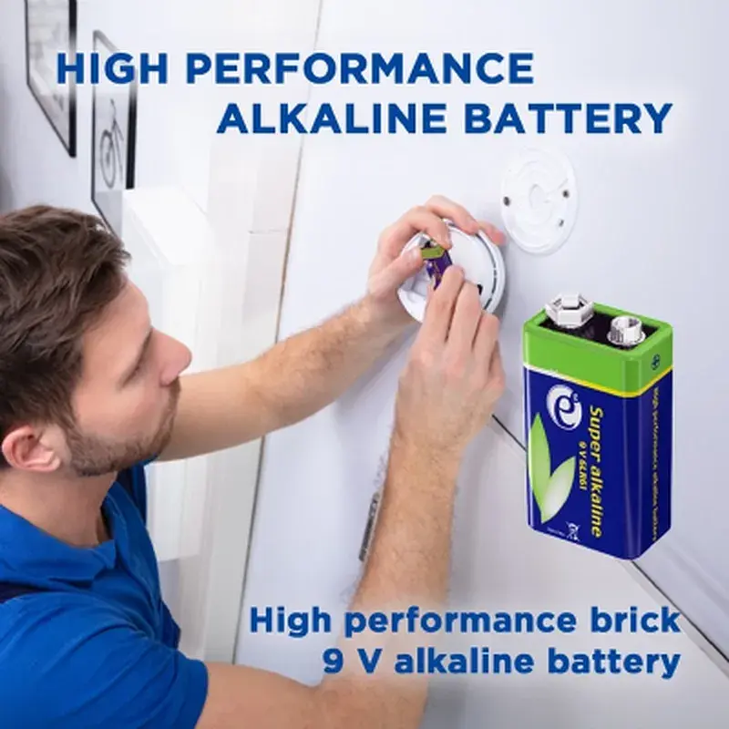 Батарейка EnerGenie Крона 6LR61 9V лужна 1шт (EG-BA-6LR61-01) - фото 3