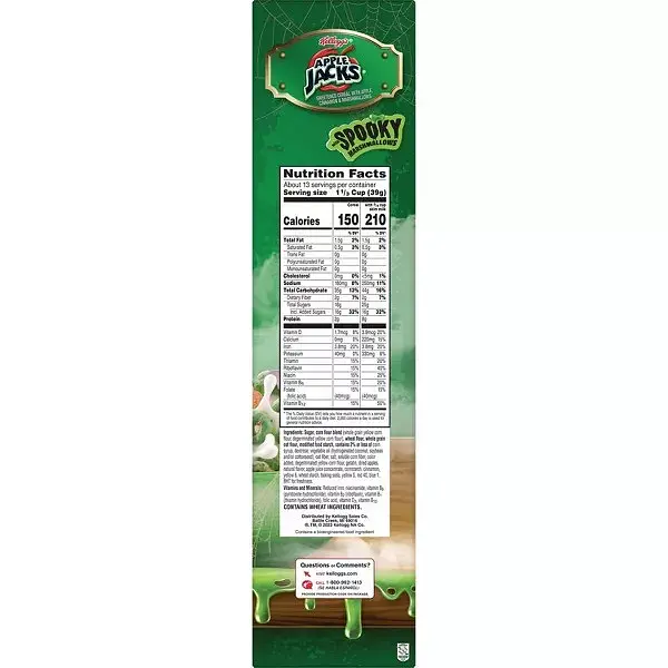 Хлопья Kellogg's Apple Jacks Spooky Cereal 459 g - фото 3