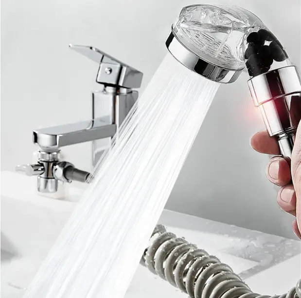 Душова система на змішувач із турмаліном Modified Faucet With external Shower - фото 3
