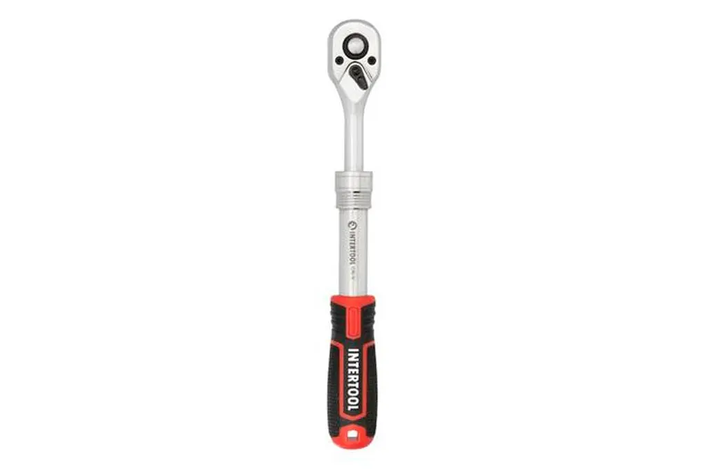 Трещотка вороток с храповым механизмом Intertool ET-8005 3/8" x 72T телескопический Storm - фото 3