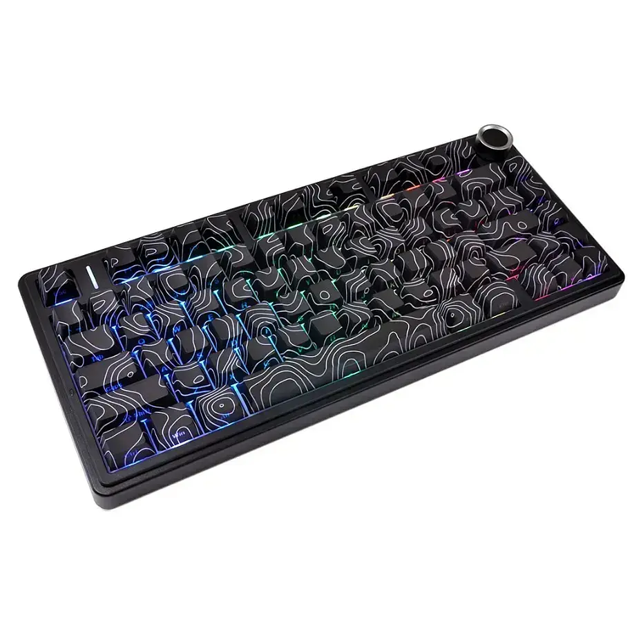 Игровая механическая клавиатура AULA F75 / Три режима подключения / Seiya Switch / Black Lines - фото 7
