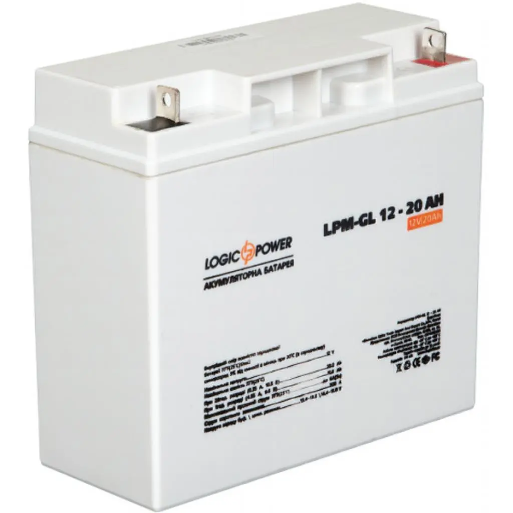 Аккумуляторная батарея для ИБП LogicPower GEL 12 V / 20 А*ч (5214) - фото 2