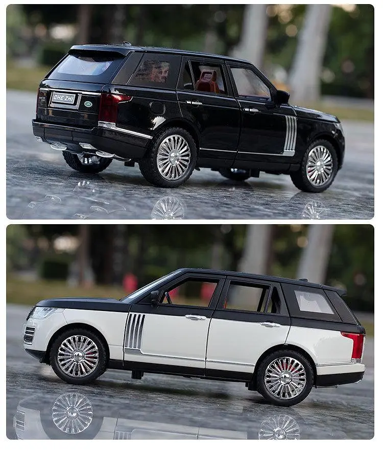 Колекційна металева модель позашляховика АвтоЕксперт Range Rover з інерцією, світлом та звуком 1:24 - фото 7