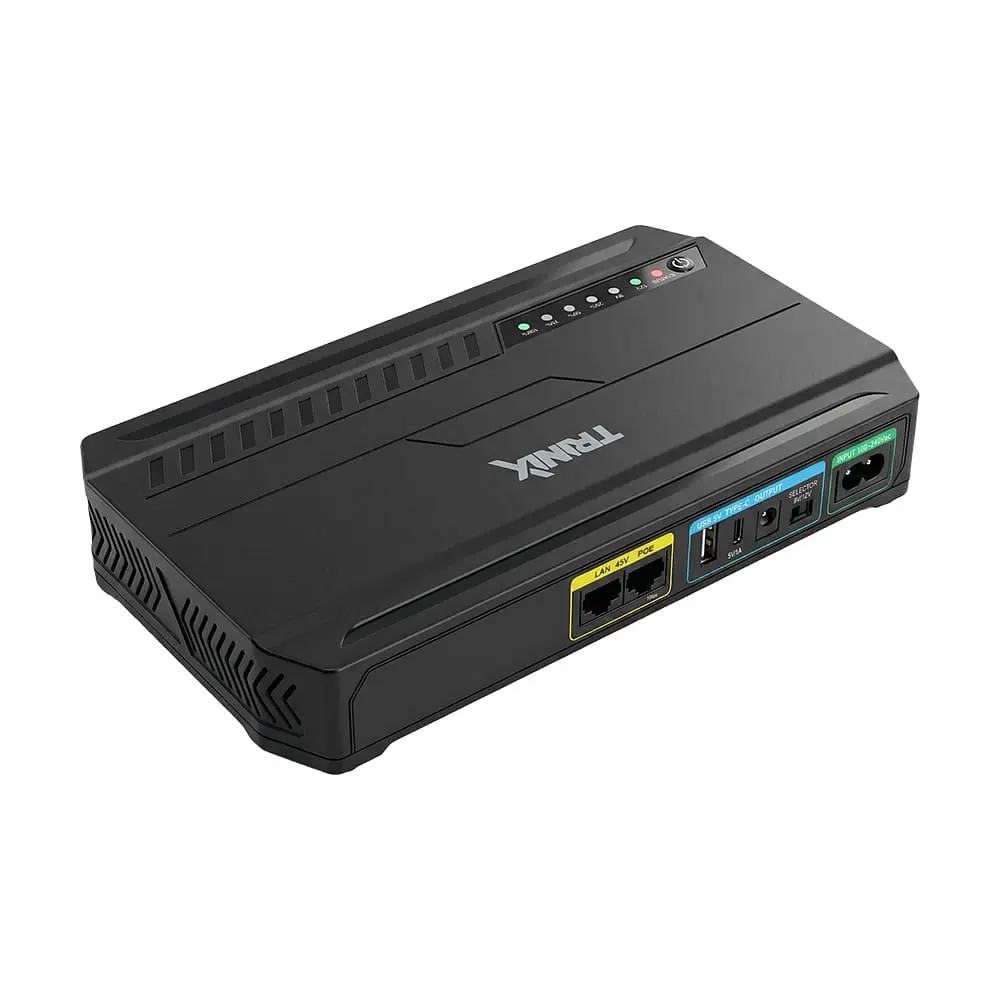 Джерело безперебійного живлення DC UPS Trinix TRX-MUPS-1848 Type-C (24000mAh LiFePo4) 5V/9V/12V/48V/PoE, LiFePo4 4*6Ah, для роутера і медіаконвертера (42-00173) - фото 5