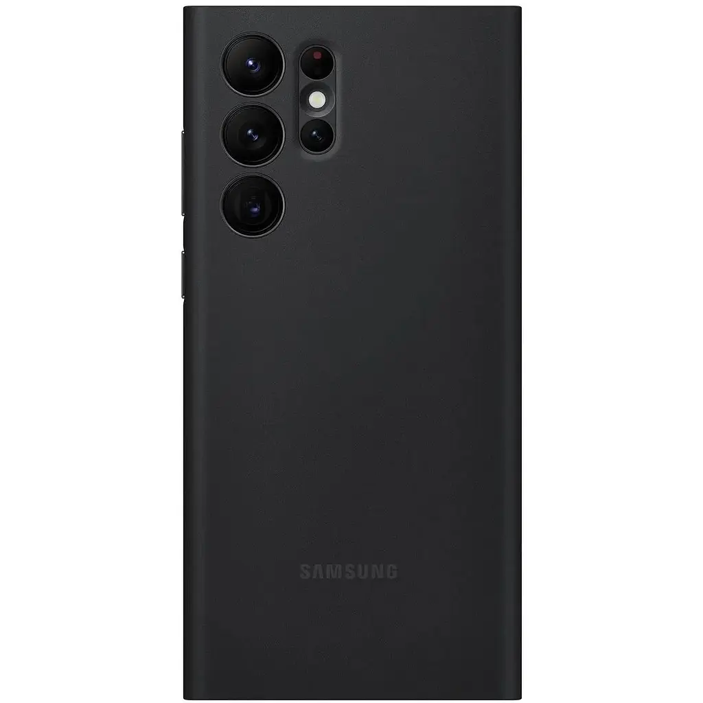 Оригинальный чехол-книжка Samsung для Galaxy S22 Ultra S-View Clear View Cover Smart Black (EF-ZS908CBEGRU) - фото 2