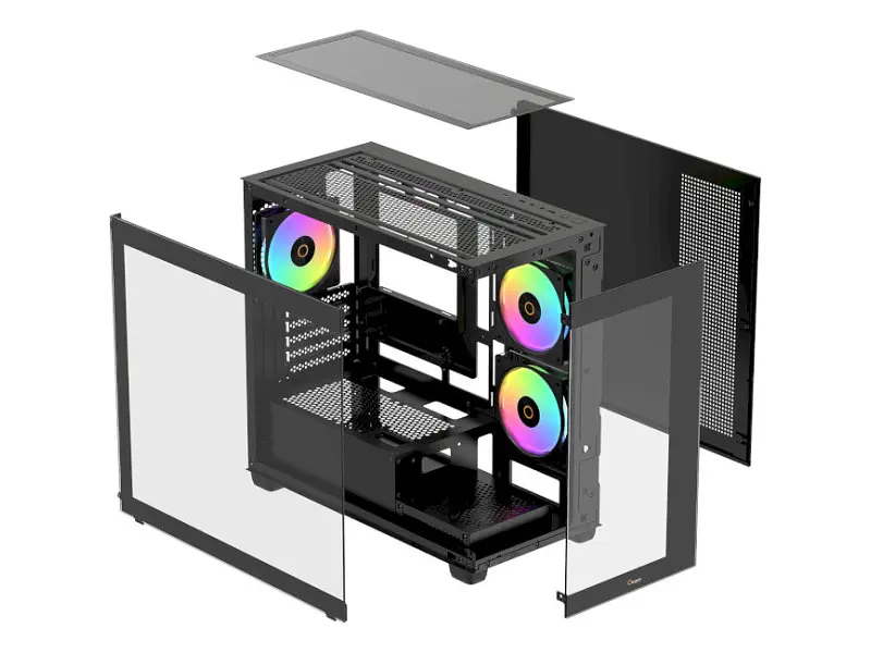 Корпус OCYPUS Gamma C52 ARGB Black (GAMMA-C52-BKD300XX-GL) - фото 8