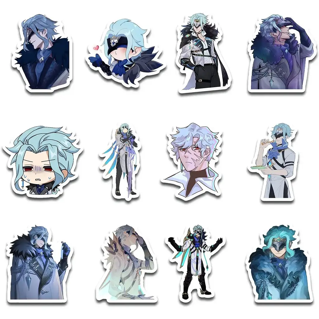 Стикерпак набор наклеек G-Toys Genshin Impact Dottore 45 шт. (SP GI DT 01) - фото 4