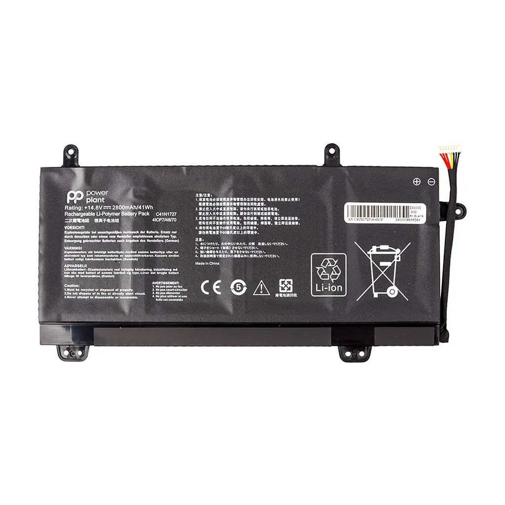 Акумулятор до ноутбука ASUS ROG GU501 Series (C41N1727) 14.8V 2800mAh PowerPlant (NB431984)