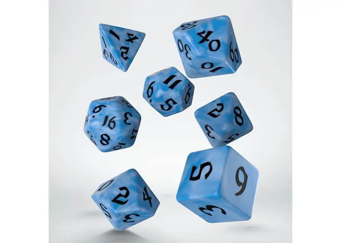 Набір кубиків Classic Runic Glacier & black Dice Set , 7 шт. (SCLR2C) - фото 2
